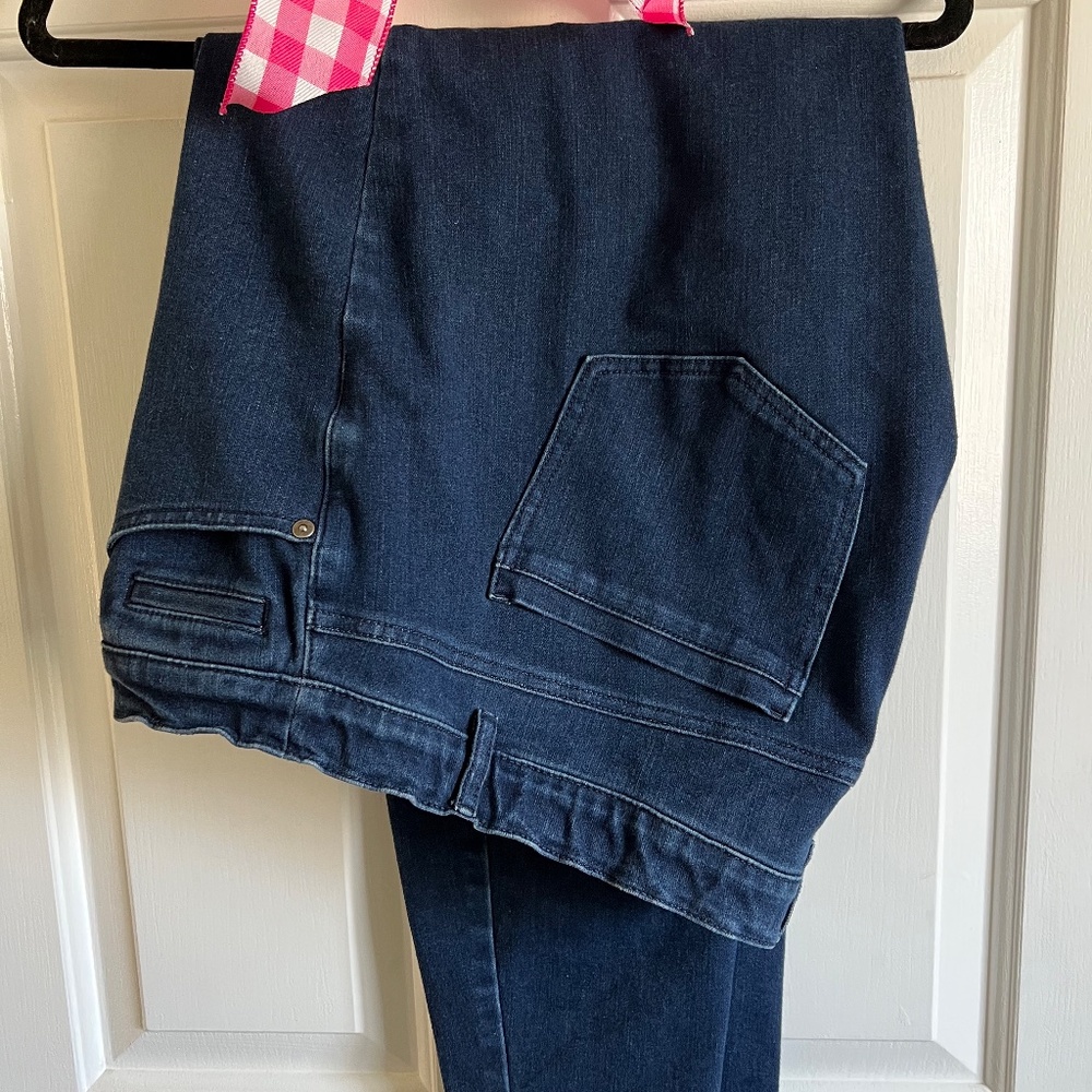 J. Jill Premium Flex High Rise Leggings Dark Wash Jeans 16 and 18